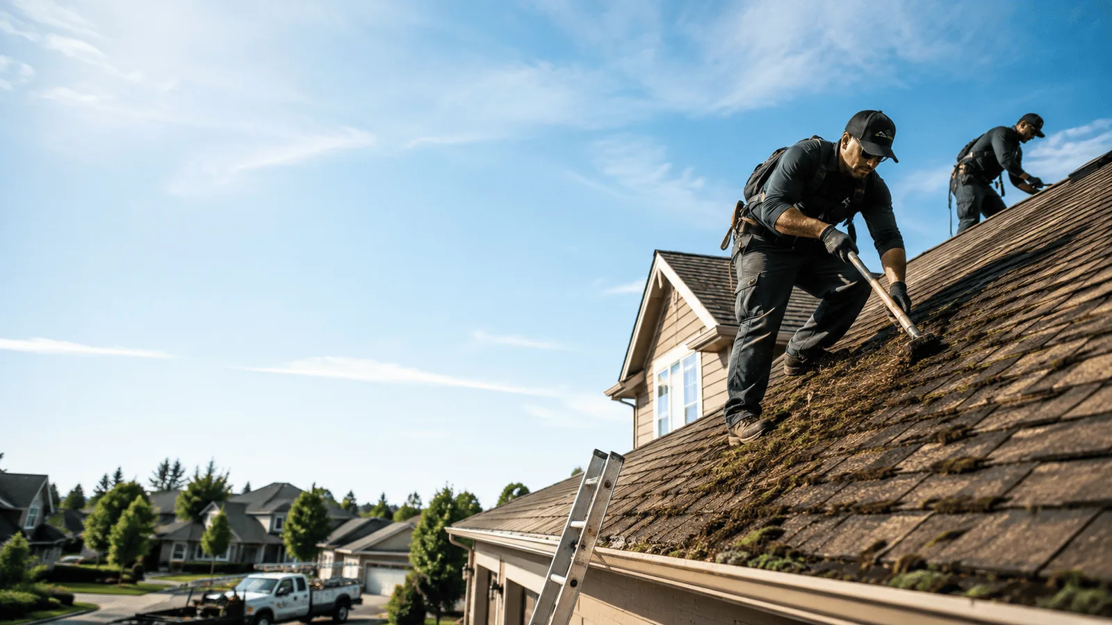Roof Moss Removal in Joy, IL near me